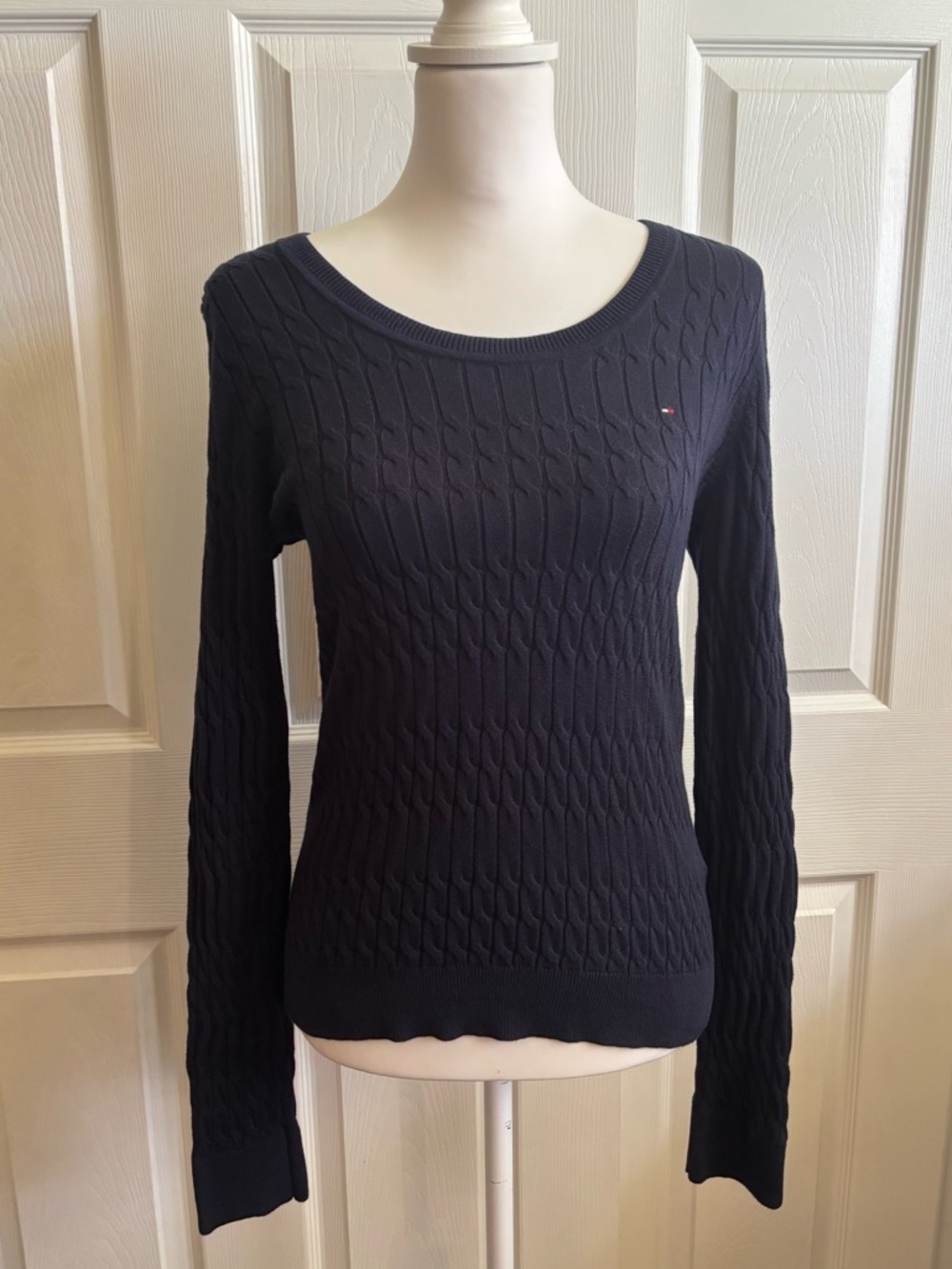 Womens Tommy Hilfiger Navy Blue Sweater